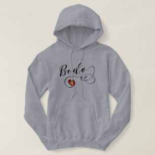 Bodø Flag Heart, Norway, Bodö Hoodie