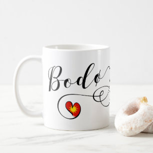 Bodø Flag Heart, Norway, Bodö Mug