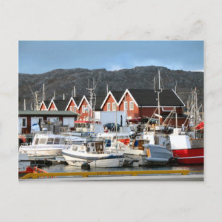 Bodo, harbour postcard