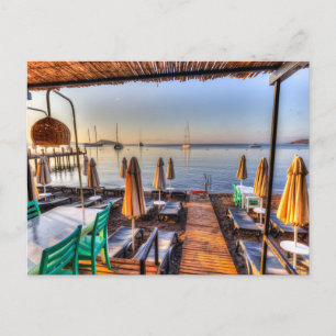 Bodrum Turkey Beach Club Dawn Postcard