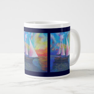 Bodrum Turquoise Coast Gulet Cruise Large Coffee Mug