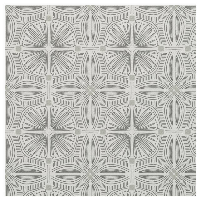 Bodulo boho art deco line fabric (Swatch)