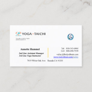 Body and Brain Annette Business Card