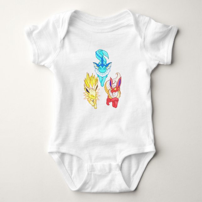 Body bébé Evolution évoli Pokemon Baby Bodysuit (Front)