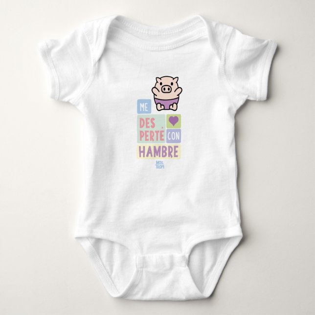 Body Bebé Pregnancy I woke up hungry Baby Bodysuit (Front)