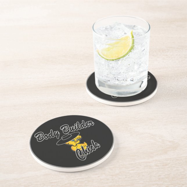 Body Builder Chick #4 Coaster (Side)