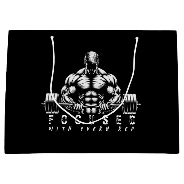 Body Builder-Fitness Large Gift Bag (Front)