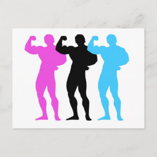 Body Builders Postcard