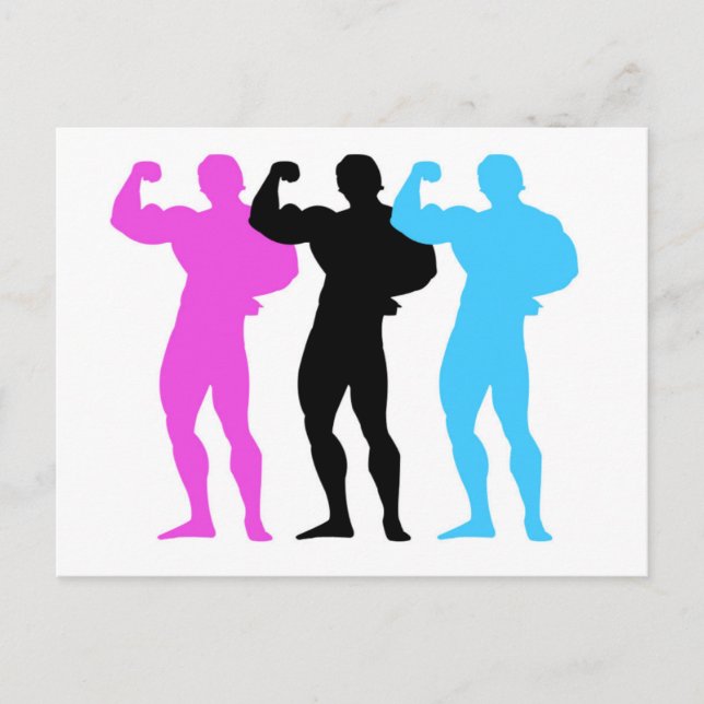 Body Builders Postcard (Front)