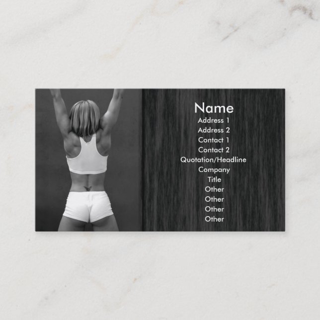 Body Building Business Card (Front)
