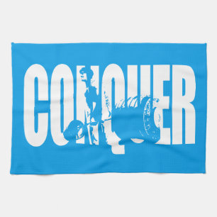 Body Building Motivation - CONQUER Tea Towel