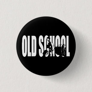 Body Building Motivation - Old School Strength 3 Cm Round Badge
