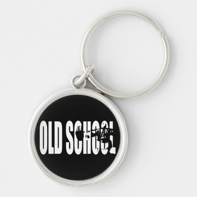 Body Building Motivation - Old School Strength Key Ring (Front)