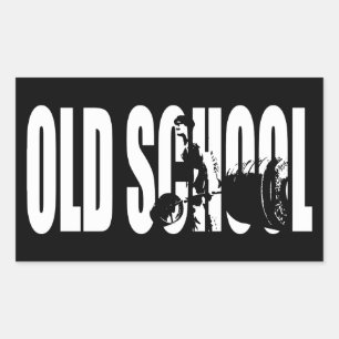 Body Building Motivation - Old School Strength Rectangular Sticker