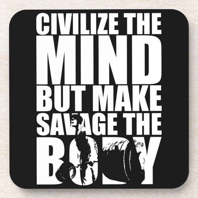 "Body building" Motivational Coaster (Front)