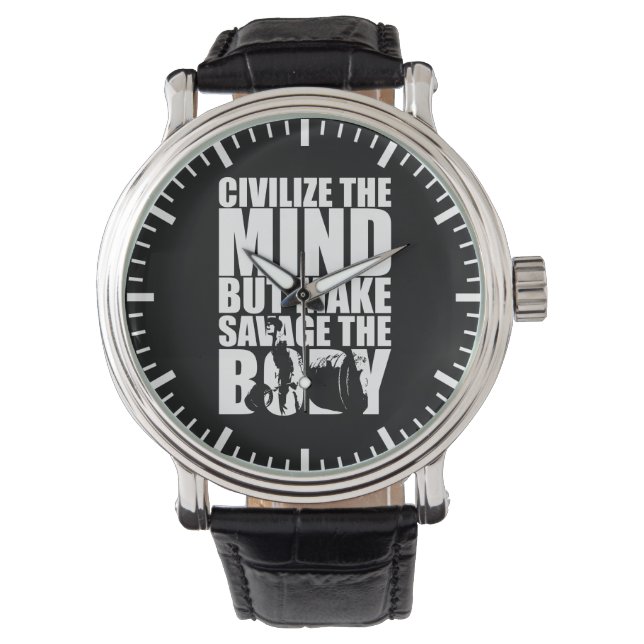 "Body building" Motivational Watch (Front)