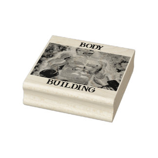 BODY BUILDING STAMP BY ARTIST PAULA REILLY.