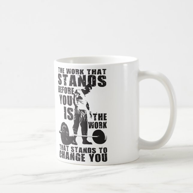 "Body building" Workout Motivational Coffee Mug (Right)