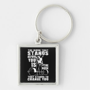"Body building" Workout Motivational Key Ring