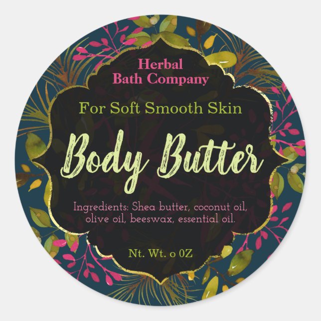 Body Butter Labels (Front)