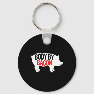 Body By Bacon Low Carb High Fat Ketogenic Diet Fat Key Ring