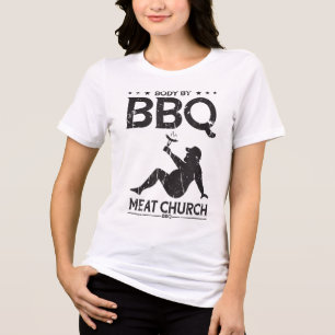 Body By Bbq Meat Church Bbq - Bbq Enthusiasm _1  Tri-Blend Shirt