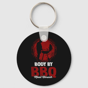 Body By Bbq Meat Church Grilling Grill Smoking Bbq Key Ring