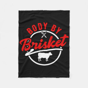 Body By Brisket Bbq 1  Fleece Blanket