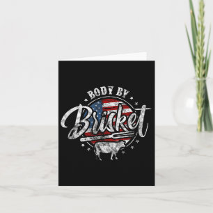 Body By Brisket Usa Flag Patriotic Barbeque 4th Of Card