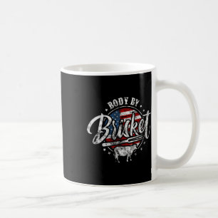Body By Brisket Usa Flag Patriotic Byrbeque 4th Of Coffee Mug