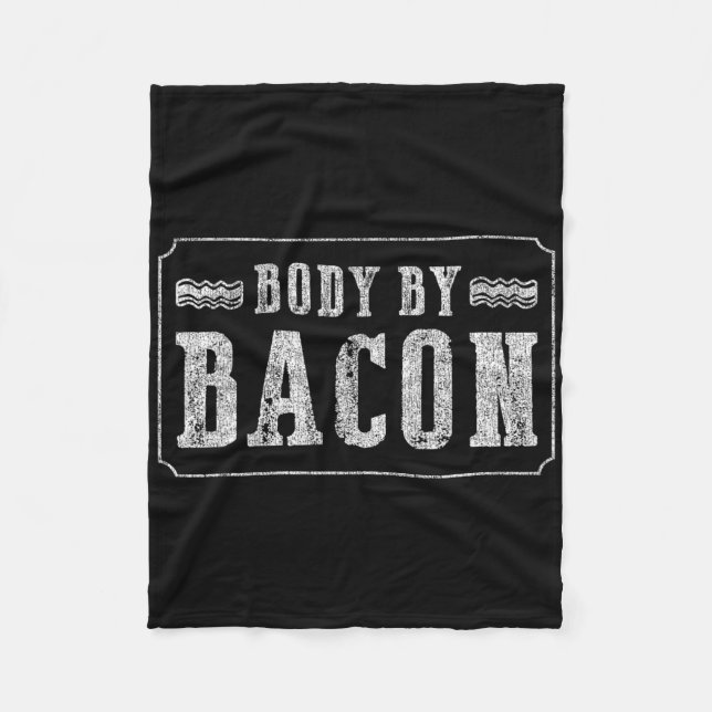Body By Bycon Bbq Funny  Fleece Blanket (Front)
