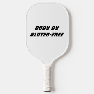 Body By Gluten-Free White Handle With White Pickleball Paddle