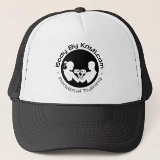Body By Kristi Trucker Hat-Black/White Hat