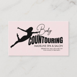 Body Contouring Body Sculpting Massage Pink Business Card
