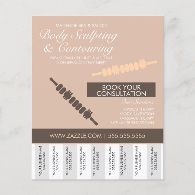 Body Contouring & Body Sculpting Tear Off  Flyer (Front)