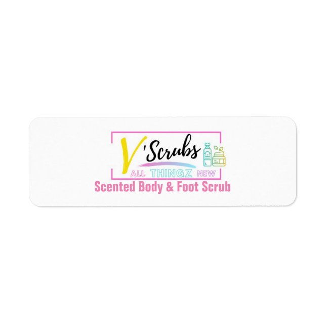 Body & Foot Scrub Label Return Address Label (Front)
