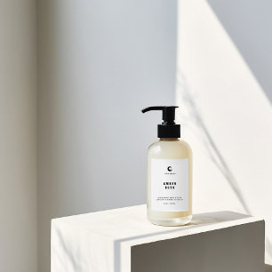 Body Lotion Pump Bottle Label