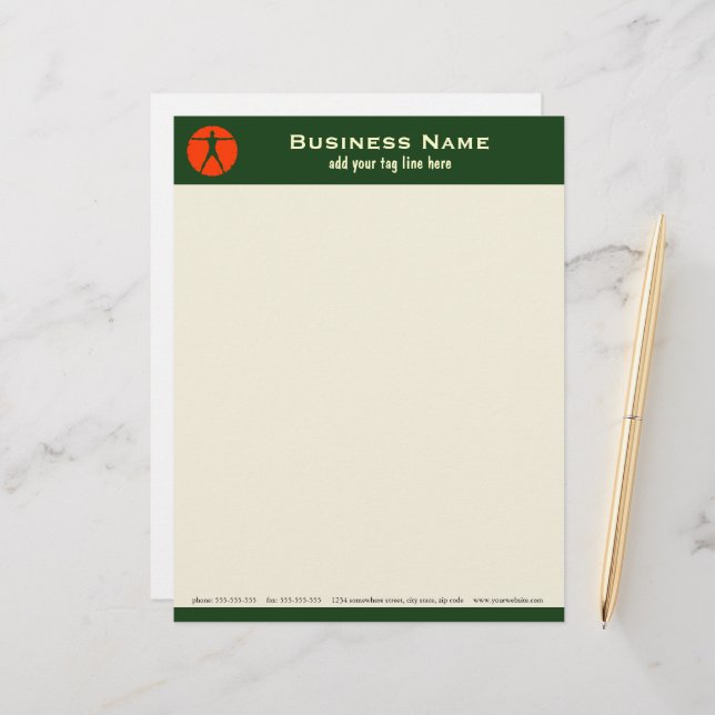 Body Madness Coach or Personal Trainer Letterhead (Front/Back In Situ)