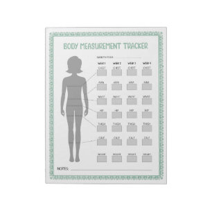 Body Measurements Tracker  Notepad