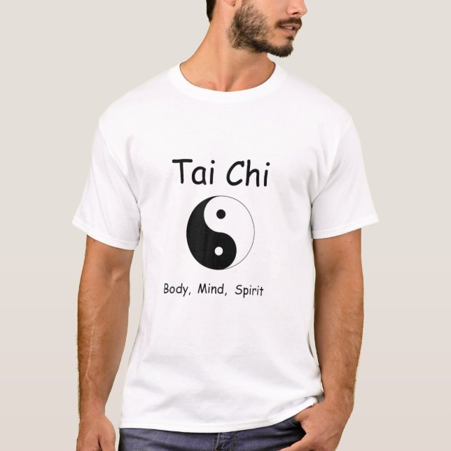 Body Mind Spirit Chinese Martial Arts Tai Chi T-Shirt (Front)