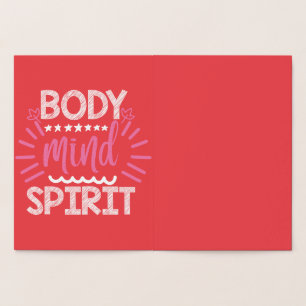 Body Mind Spirit Foil Card