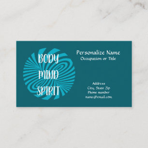 Body Mind Spirit Holistic Harmony Business Card