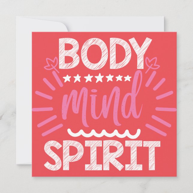 Body Mind Spirit Invitation (Front)