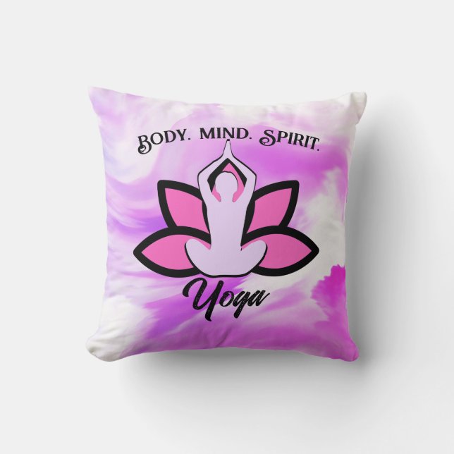 BODY MIND SPIRIT YOGA Meditation Aasana Cushion (Front)