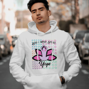 BODY MIND SPIRIT YOGA Meditation Aasana Hoodie