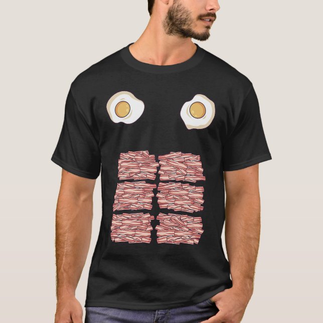 Body of BACON with Eggs  Funny Fitness Keto Diet a T-Shirt (Front)