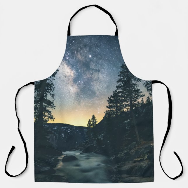 BODY OF WATER BETWEEN TREES APRON (Front)