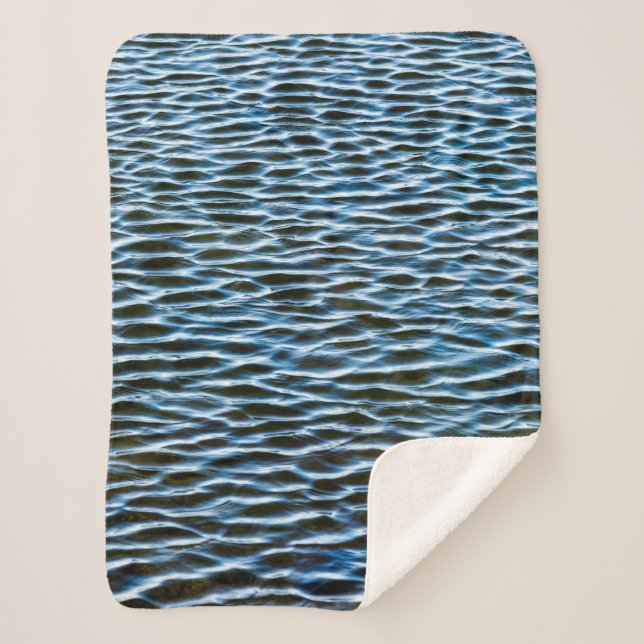 Body of water during daytime sherpa blanket (Front)