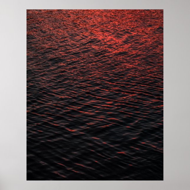 Body of water during sunset poster (Front)