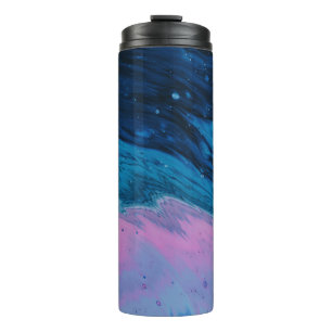 Body of water illustration thermal tumbler